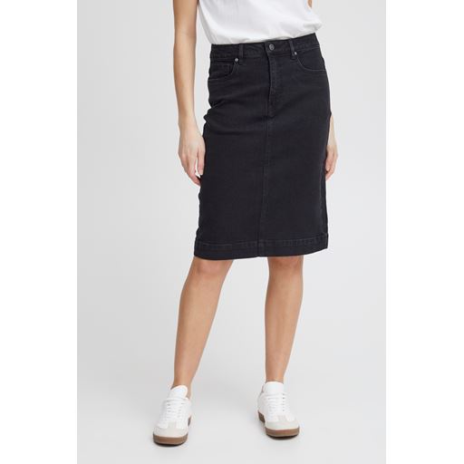 Fransa Denima Nederdel, Black Denim, 40