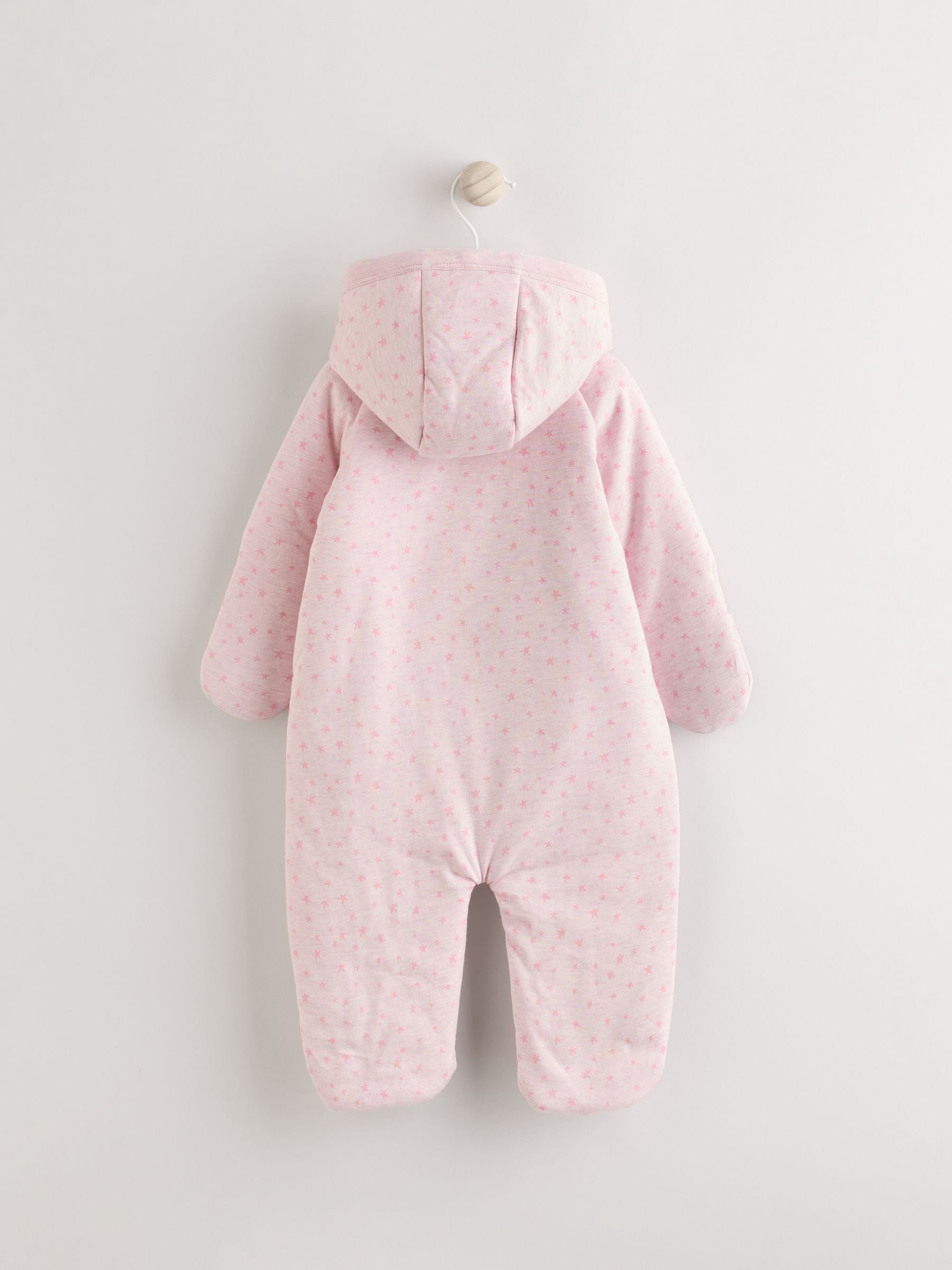 Roze - Comfortabele baby jersey gewatteerde all-in-one omslagdoek (0 - 18 mnd)