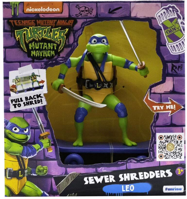 TEANAGE MUTANT NINJA TURTLE - LES COMBATTANTS DES EGOUTS 13 CM RETROFRICTION - FILM