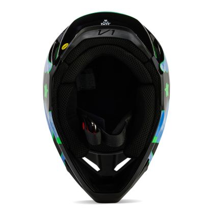 Casque cross Fox YOUTH V1 ATLAS - Noir / Vert