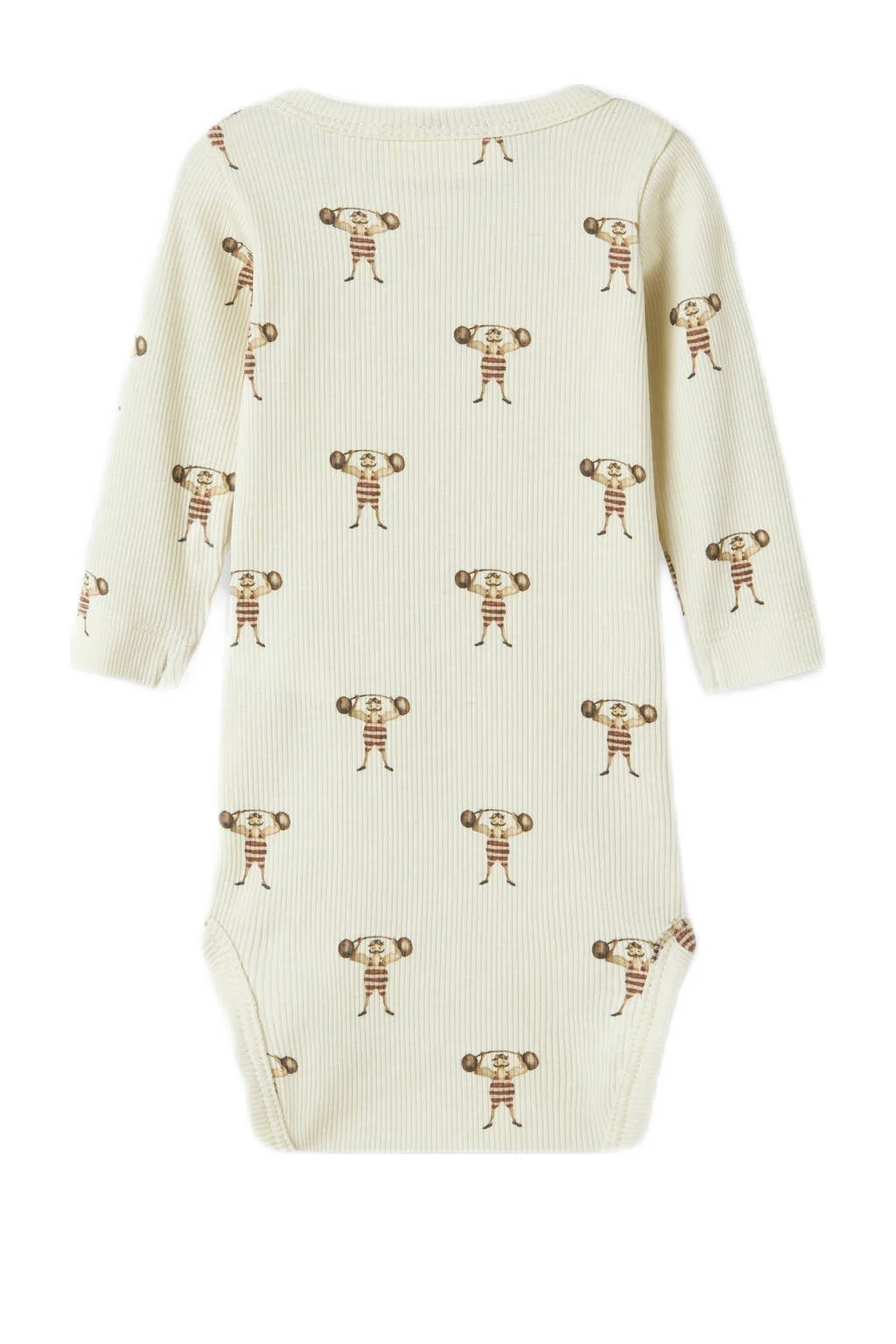 LIL' ATELIER BABY romper ecru/bruin