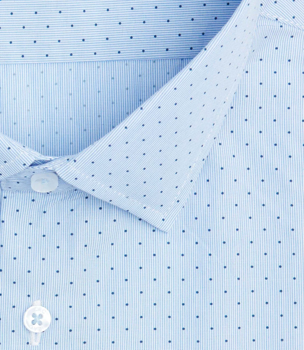 Chemise à rayures bleu ciel 