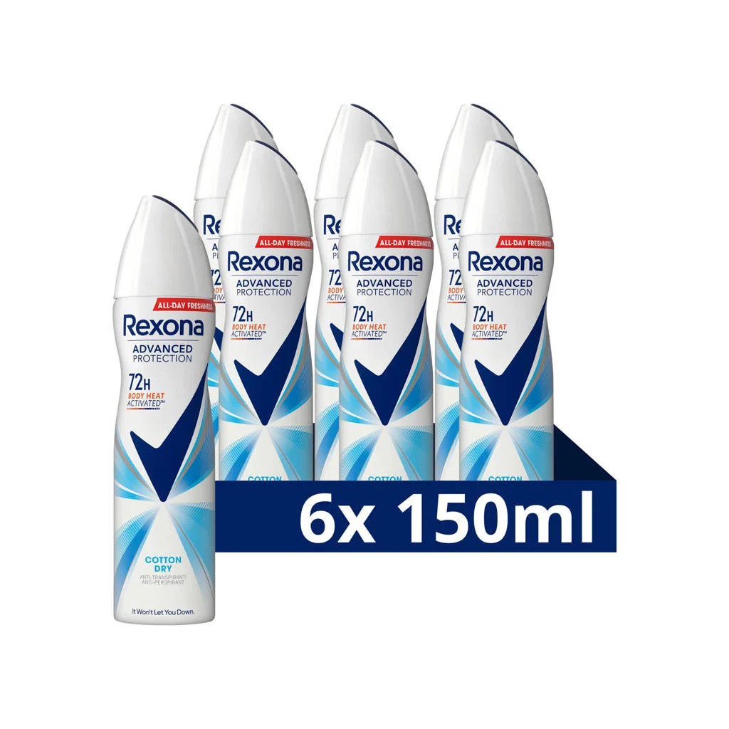 Zeer tevreden!Cotton Dry anti-transpirant spray - 6 x 150 ml