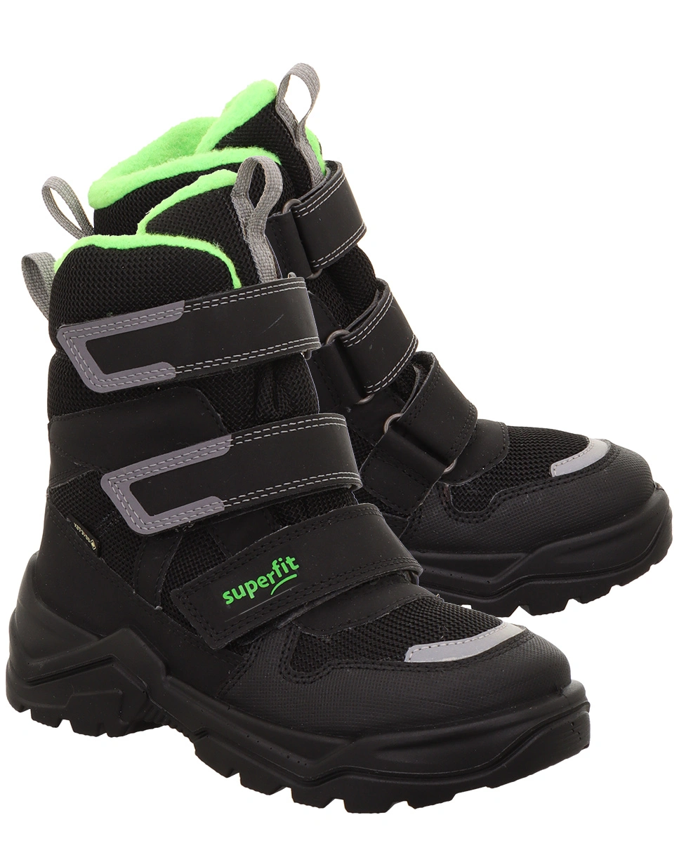 Klett-Boots SNOW MAX TRIBLE gefüttert in schwarz/hellgrün