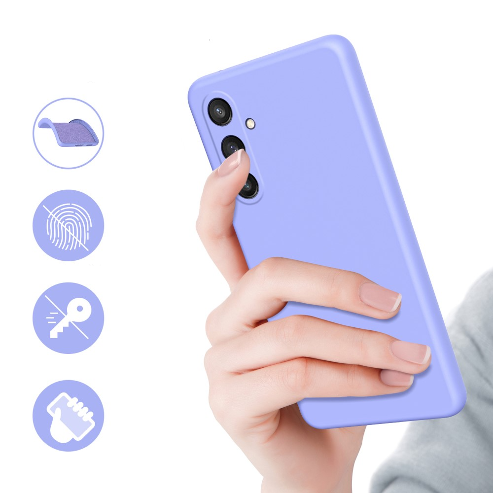 Samsung Galaxy S24 Gummi Case Schutzhülle mit Kameraschutz - Lila