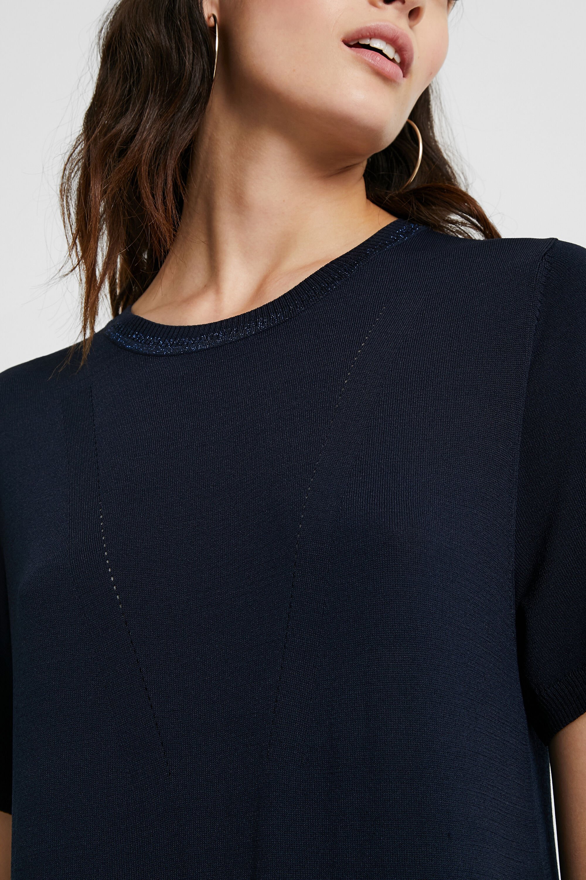 Robe maille fleurs