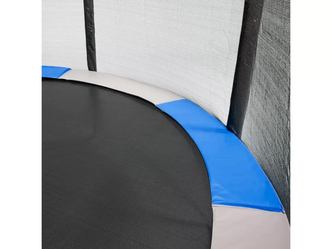 Kangui - Coussin de protection trampoline Ø 360 cm - Bleu et Gris
