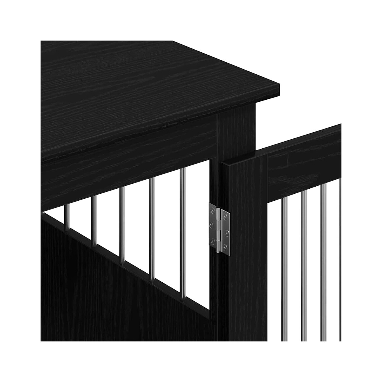VidaXL Hundekäfig im Möbel-Stil graphit schwarz 62 cm, 45 cm, 59 cm