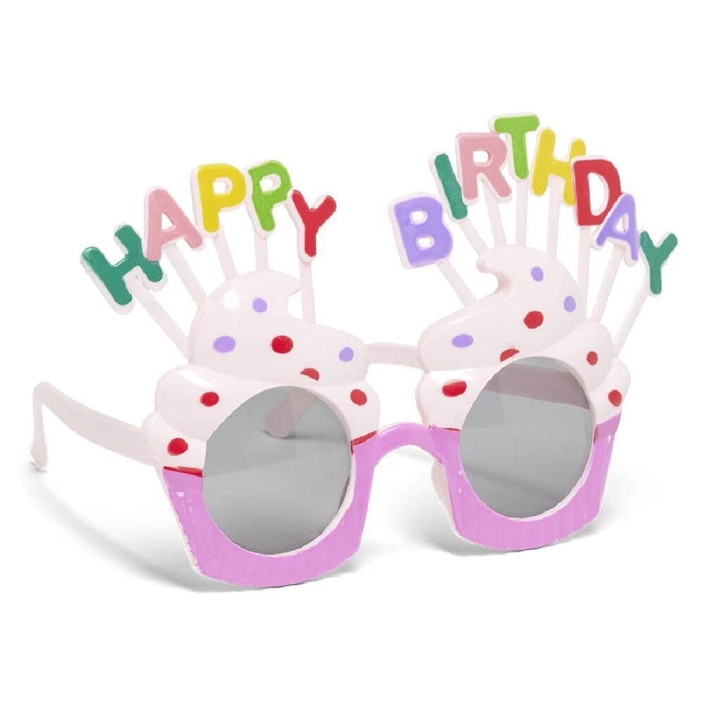 Lunettes anniversaire Happy Birthday cupcake