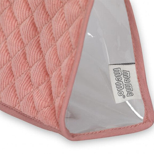 Mama memo poppen voedingsset - corduroy roze