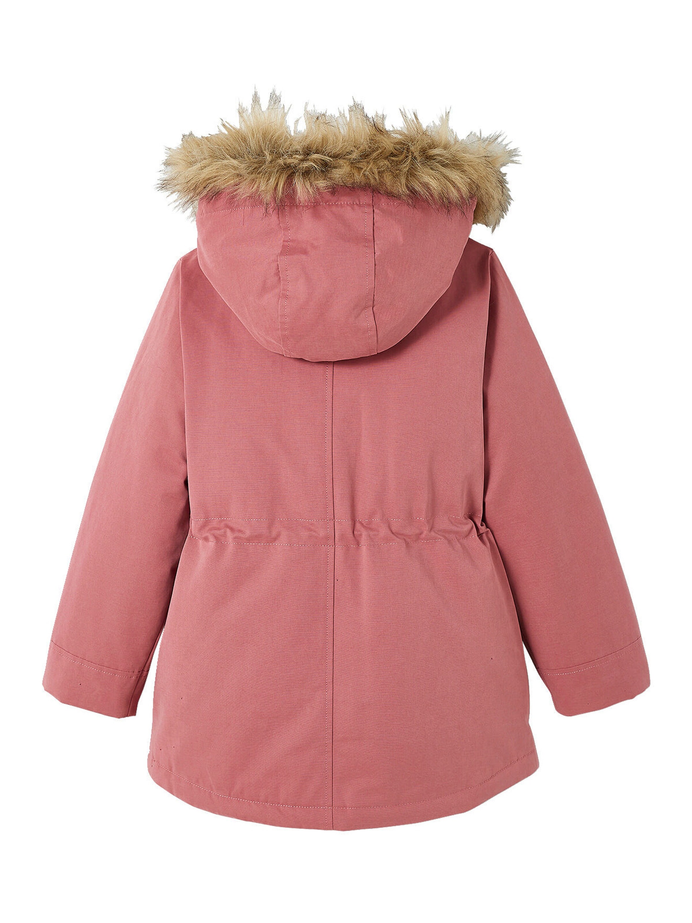 Vertbaudet Mädchen 3-in-1-Winterjacke mit Recycling-Polyester dunkelrosa