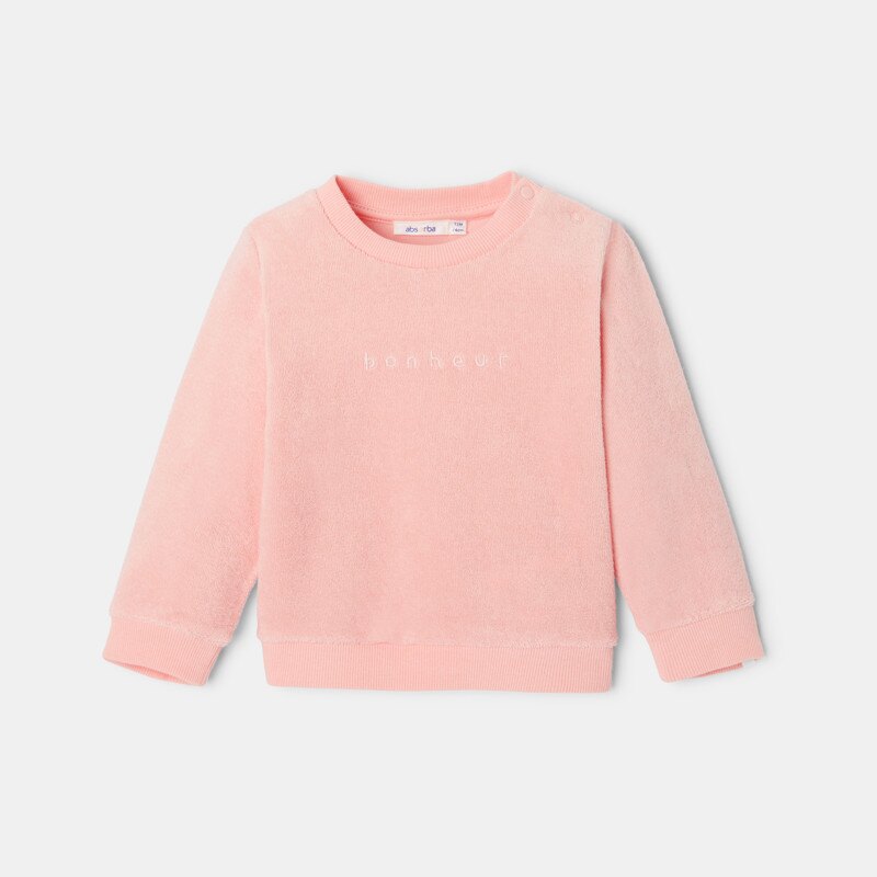 Sweat en coton rose mixte Absorba Rose