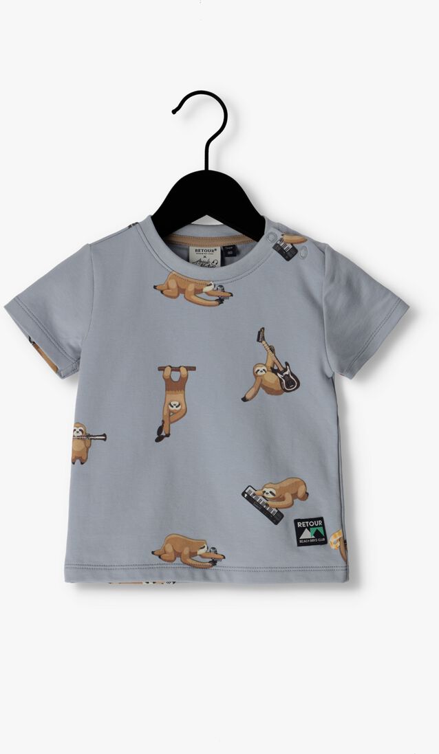 RETOUR lichtblauwe retour t-shirt chester