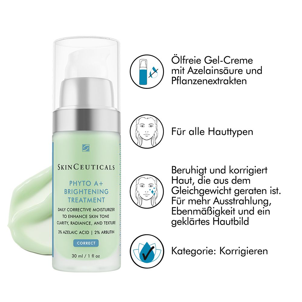 SkinCeuticals PHYTO A + BRIGHTENING TREATMENT Gesichtspflege für zu Akne neigende, unreine Haut sowie bei Pigmentflecken und Pickelmalen