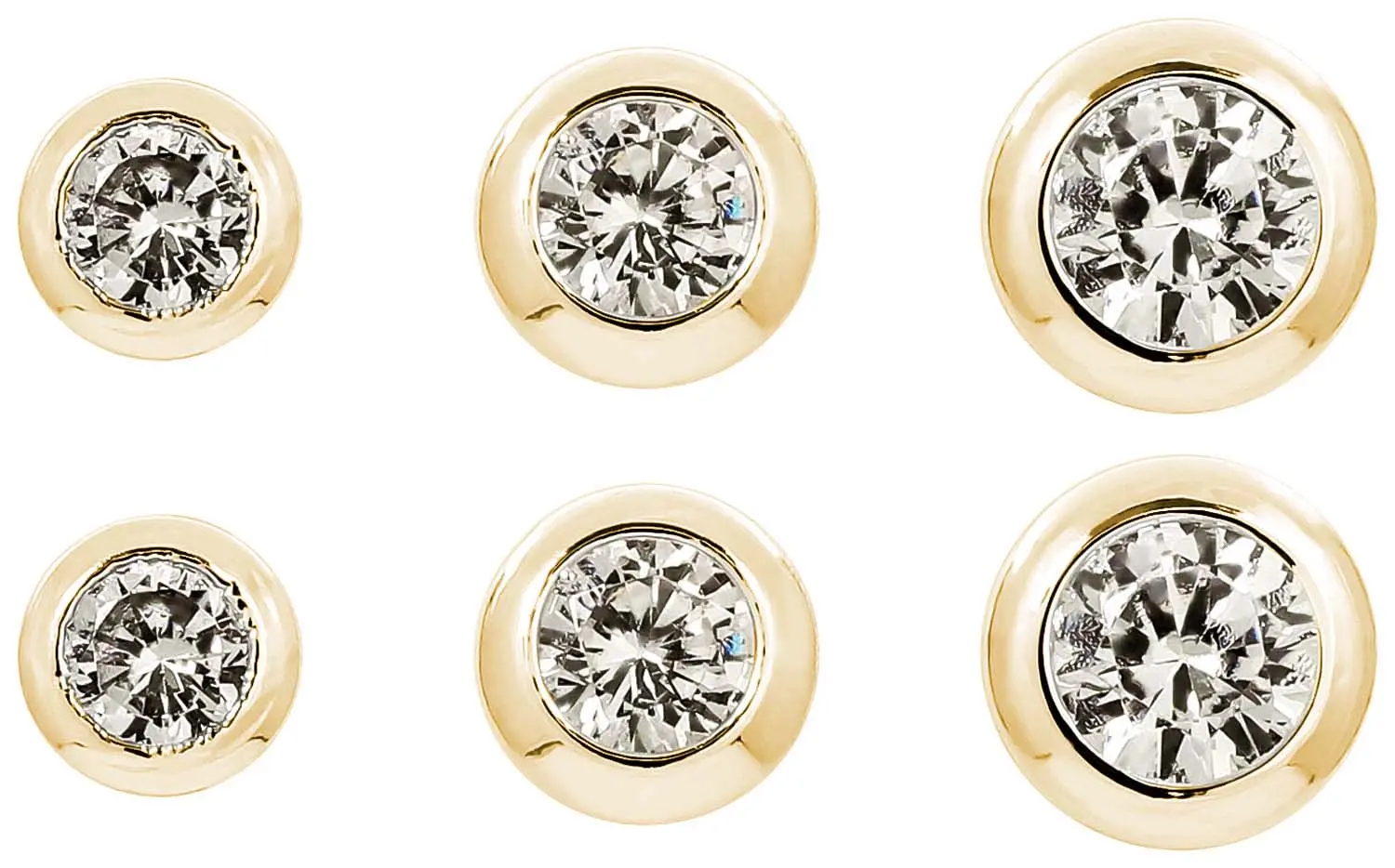 Ohrstecker-Set - Goldie Trio