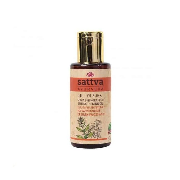 Sattva Ayurveda Maha Bhringraj olie voor het versterken van haarzakjes 100 ml