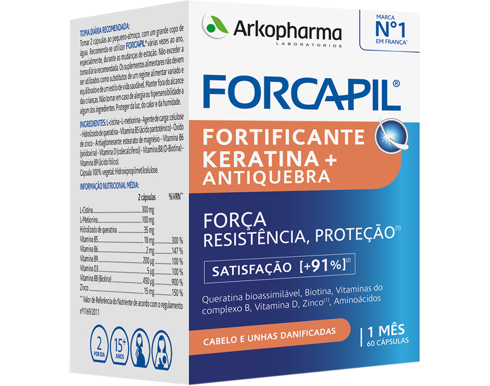 SUPLEMENTO ARKOPHARMA FORCAPIL FORTI KERATI  60CAPS