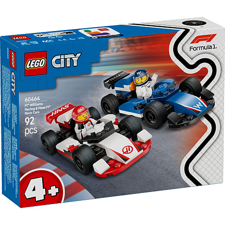LEGO City Williams Racing og Haas Formel 1 racerbiler 60464