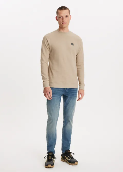 T-shirt met box logo zand (ZND.M)