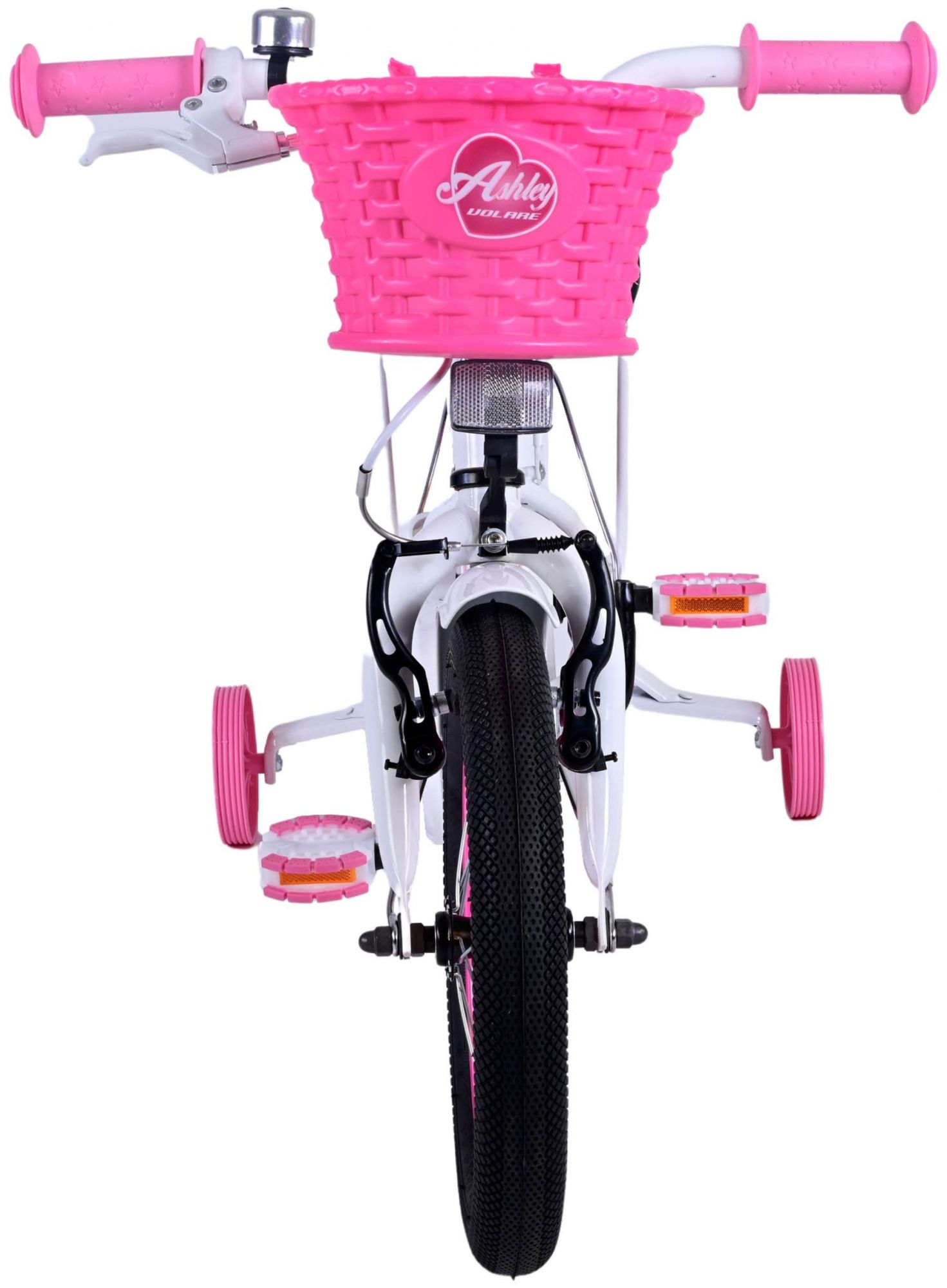 TPFSports Ashley Kinderfahrrad - Mädchen - 14 Zoll - Rücktritt + Handbremse - Weiß