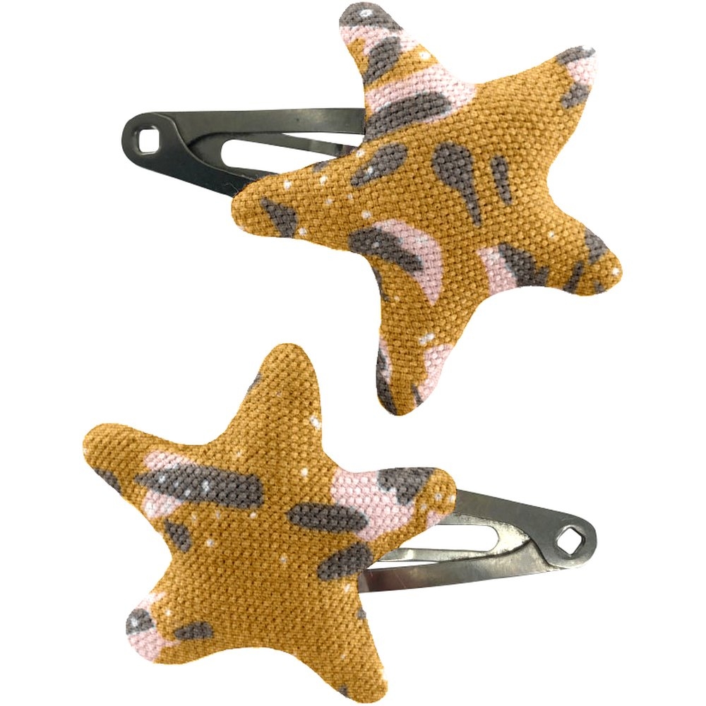 Barrettes Clic-Clac Étoile Gypso Ocre