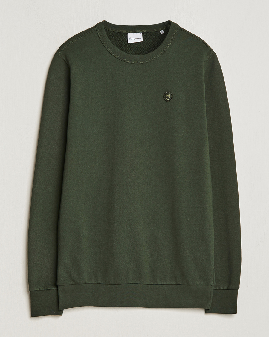 KnowledgeCotton Apparel Erik Badge Sweatshirt Forest Night