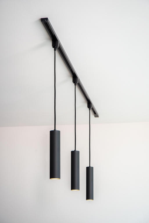 Lucide Track Floris 1-fase rail hanglamp zwart
