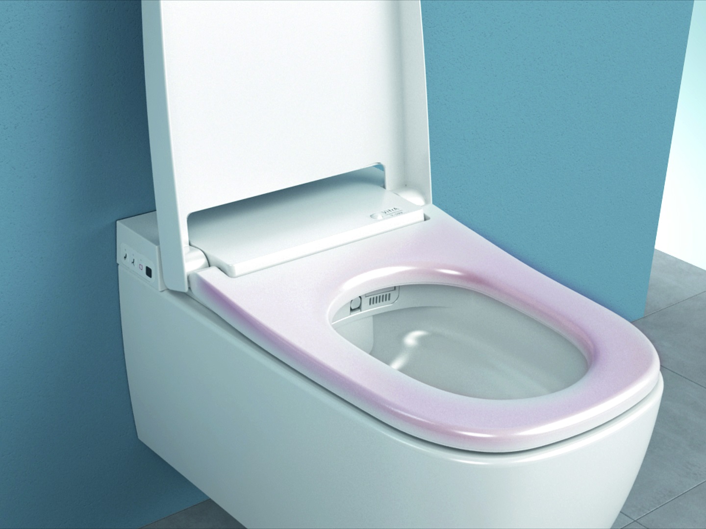 Vitra V-Care Metropole douche wc randloos met softclose zitting wit glans