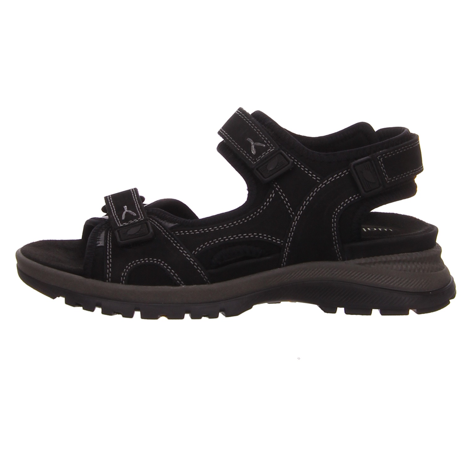 Waldläufer Sandale schwarz schwarz