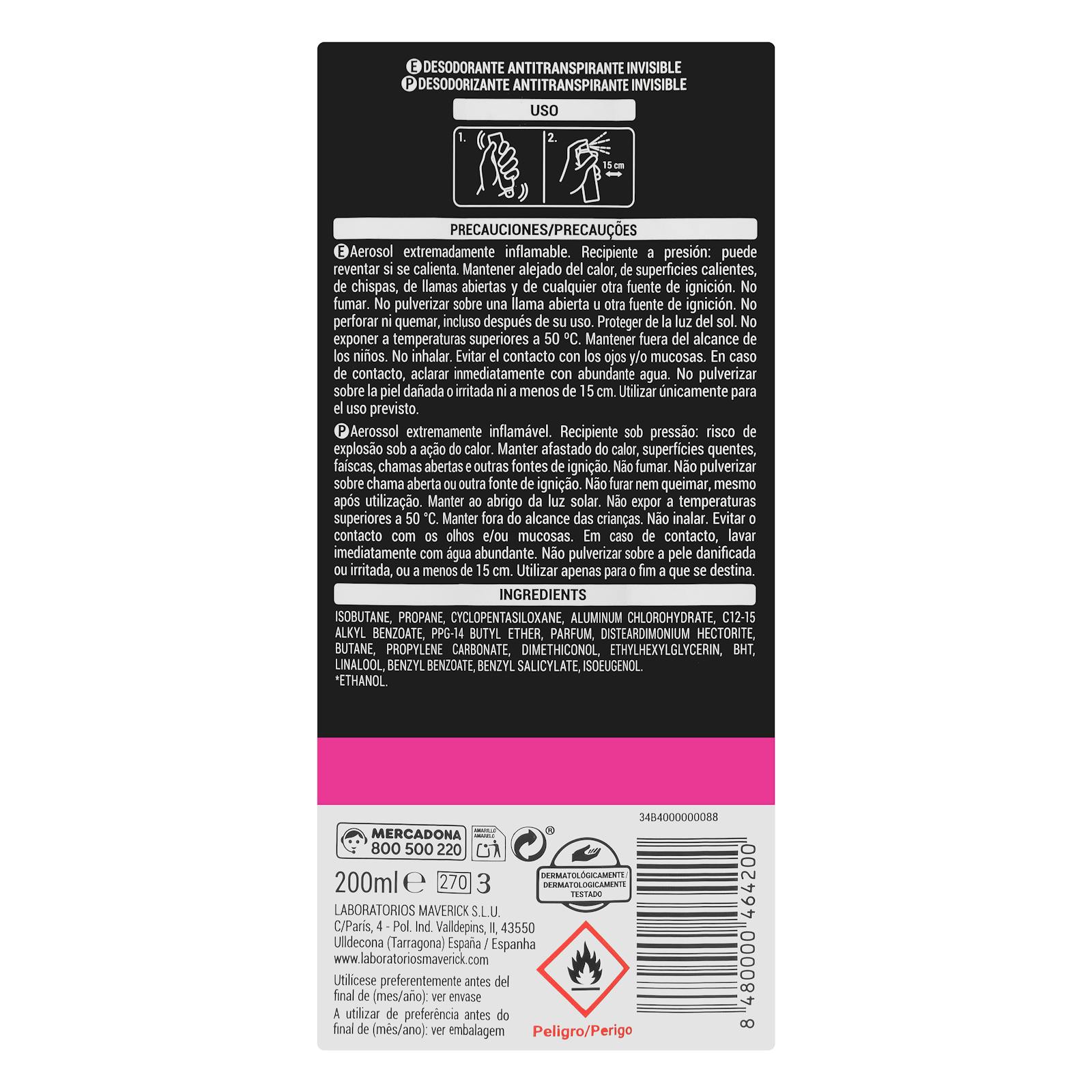 Déodorant anti-transpirant invisible Deliplus