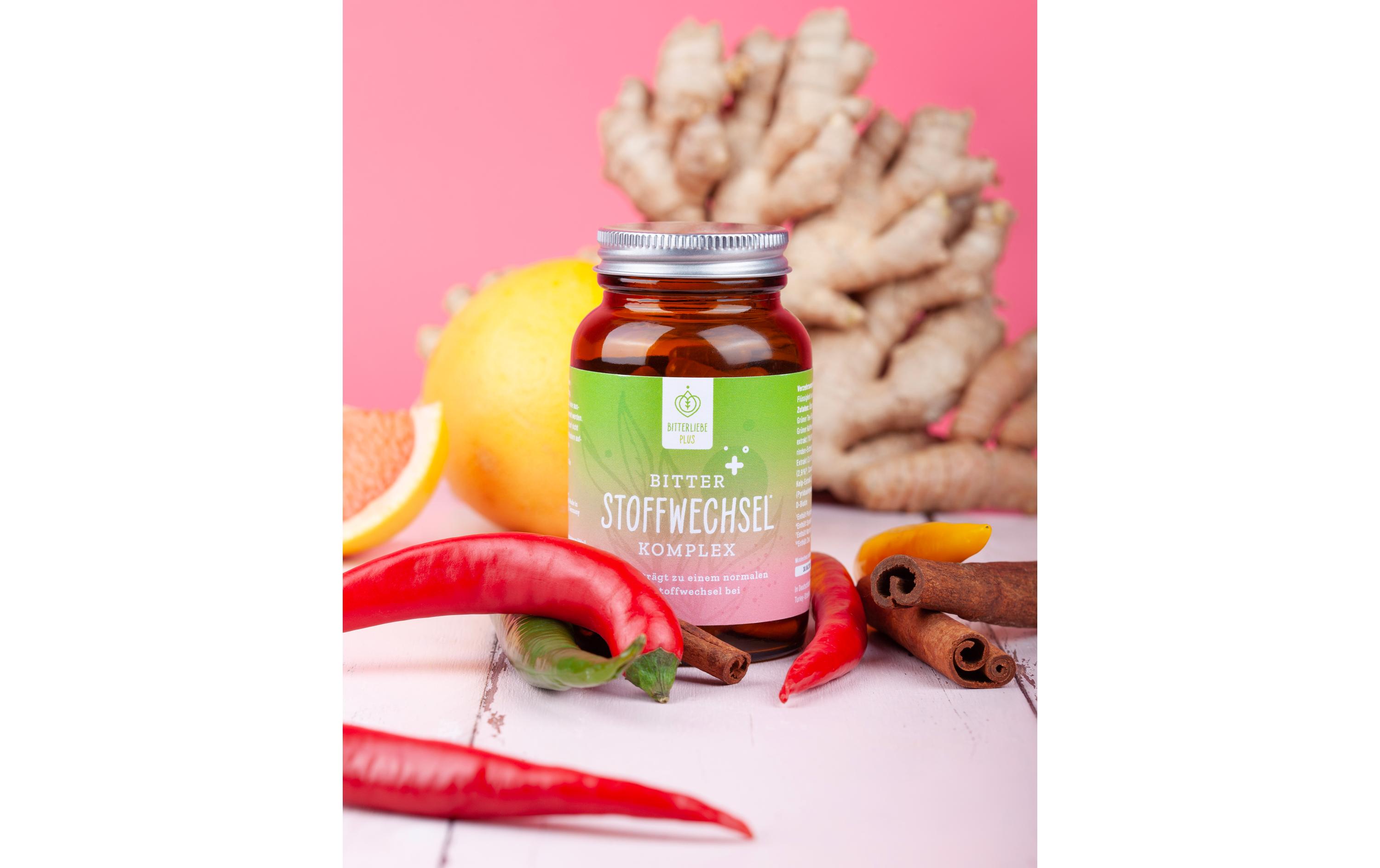 Stoffwechsel Komplex 90 KapselnBitterstoffe plus natürliche Vitamine & Mineralstoffe für einen gesunden Stoffwechsel
