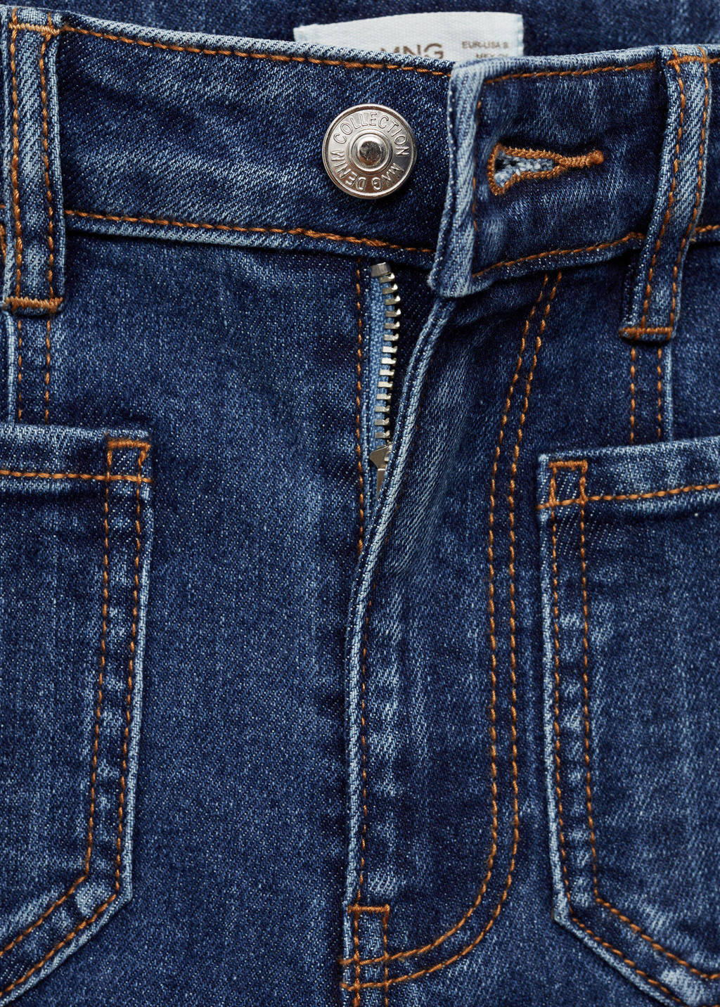 MANGO TEEN flared jeans medium blue denim