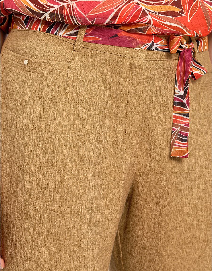 Pantacourt chic marron