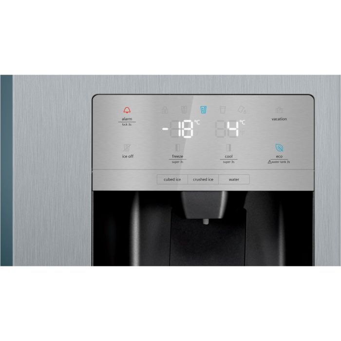 Siemens Side-by-Side iQ500 KA93IVIFP Edelstahl - interner Wassertank