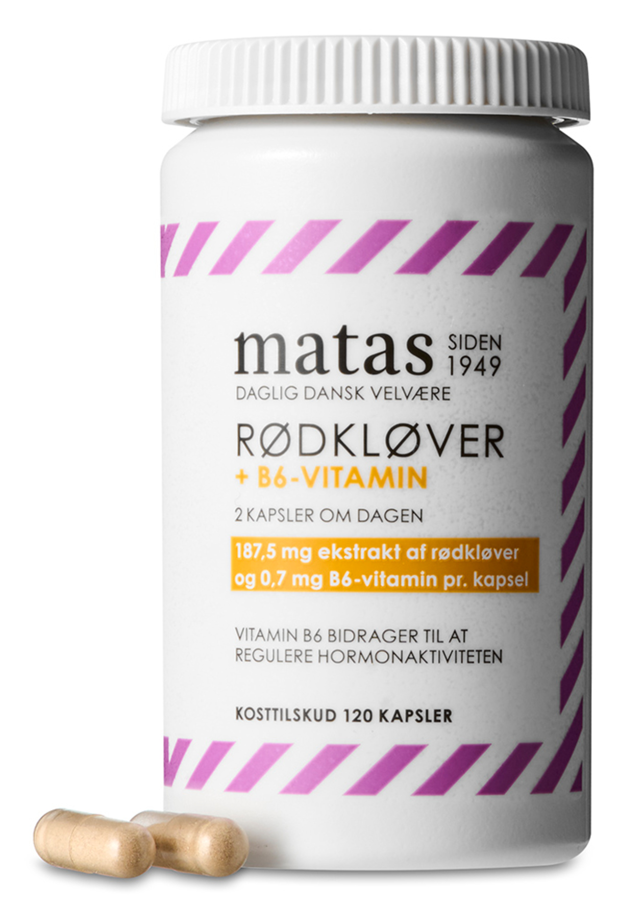 Matas Striber Rødkløver 120 kaps.