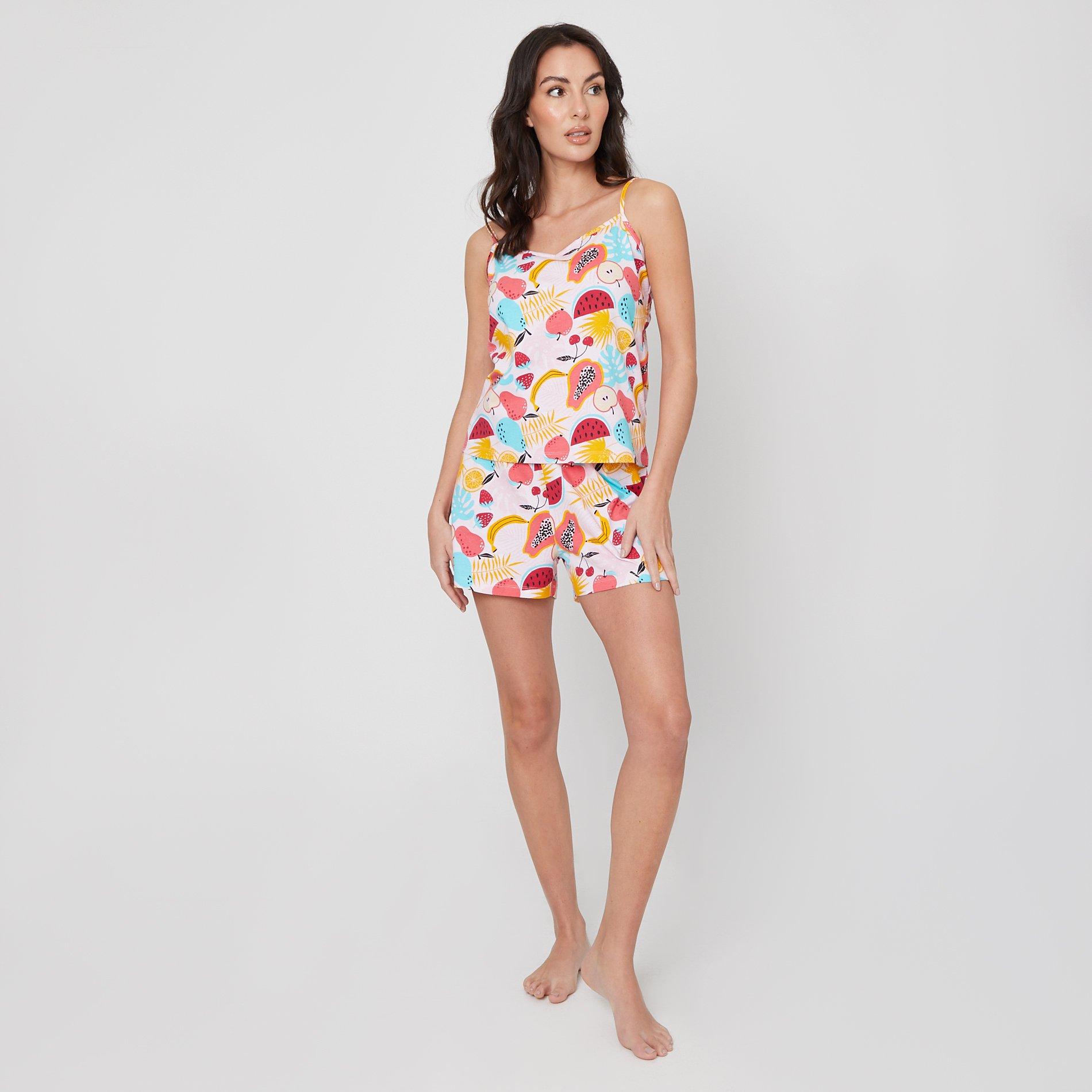 Be You Tropical Jersey Tropical Cami Shortie Pyjama Set