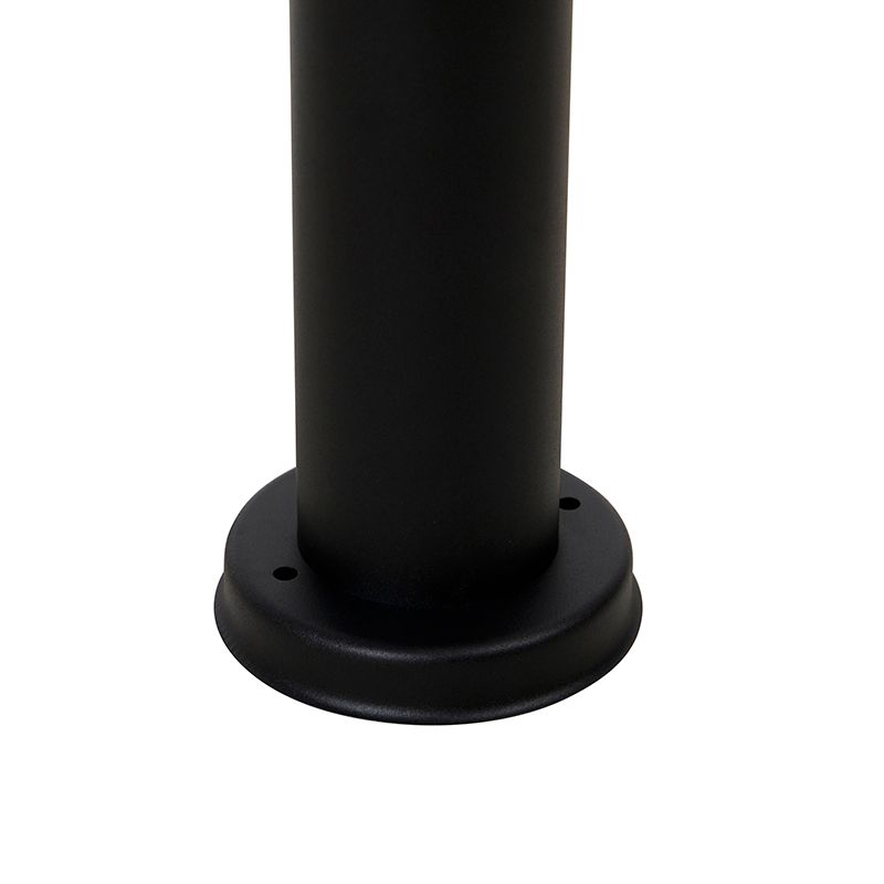 Staande buitenlamp zwart met heldere bol 50 cm IP44 - Sfera