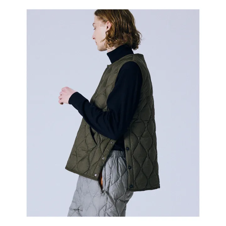Taion Veste Sans Manches Matelassée Military Unisexe | Vert olive