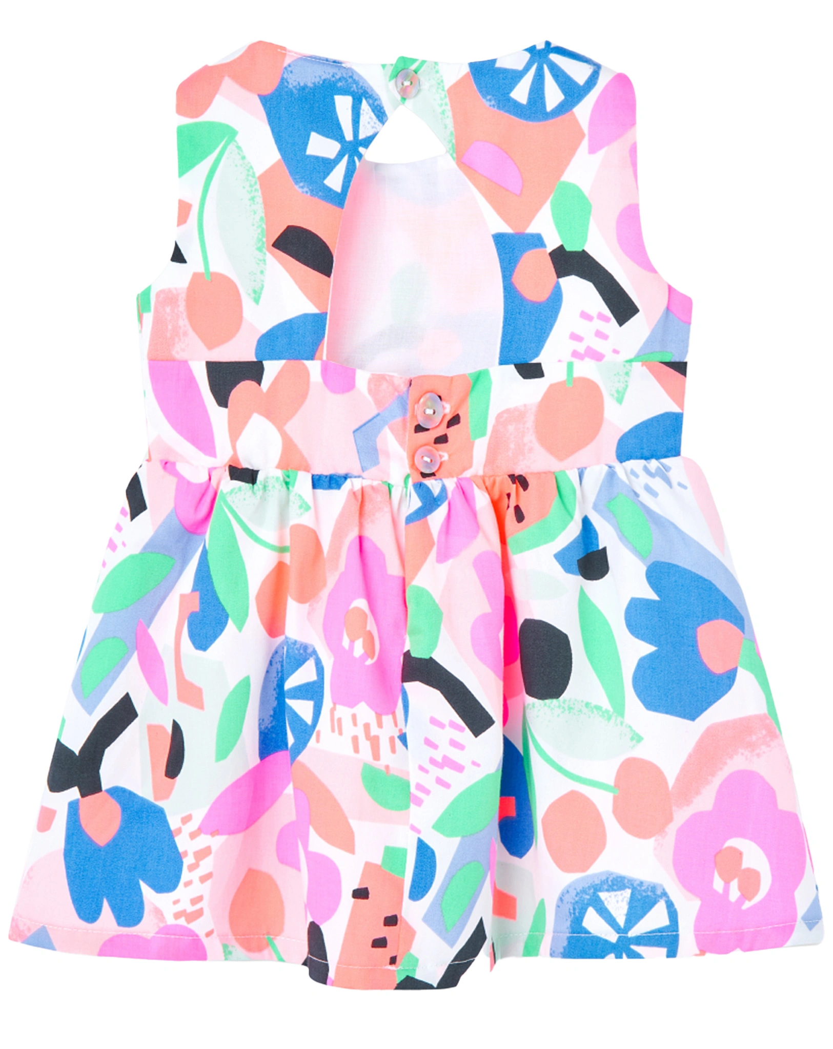 Kleid FLOWERS ärmellos in bunt