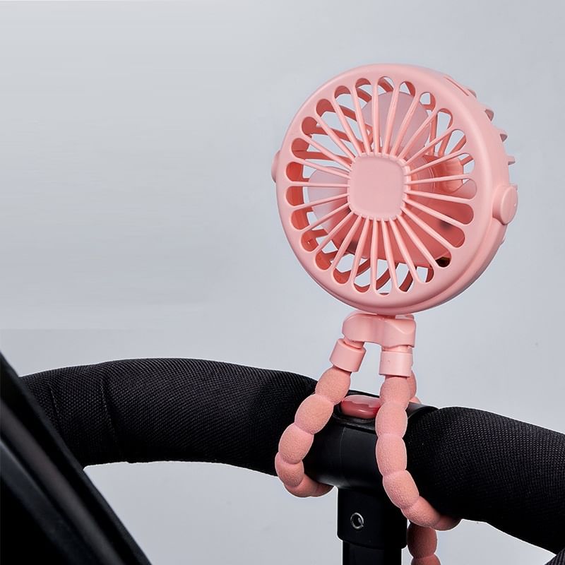 HOMTEC - USB oplaadbare ventilator met flexibele standaard
