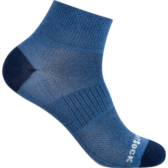 Wrightsock Coolmesh II Quarter Socken Seablue Navy