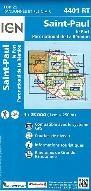 IGN - TOP25 4401RT ST PAUL LE PORT 1 25 000