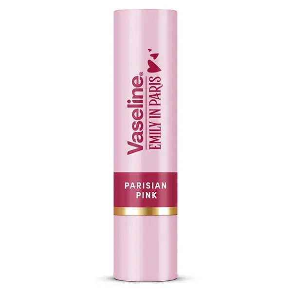 Bálsamo labial com cor Vaseline Emily in Paris Parisian Pink 3g