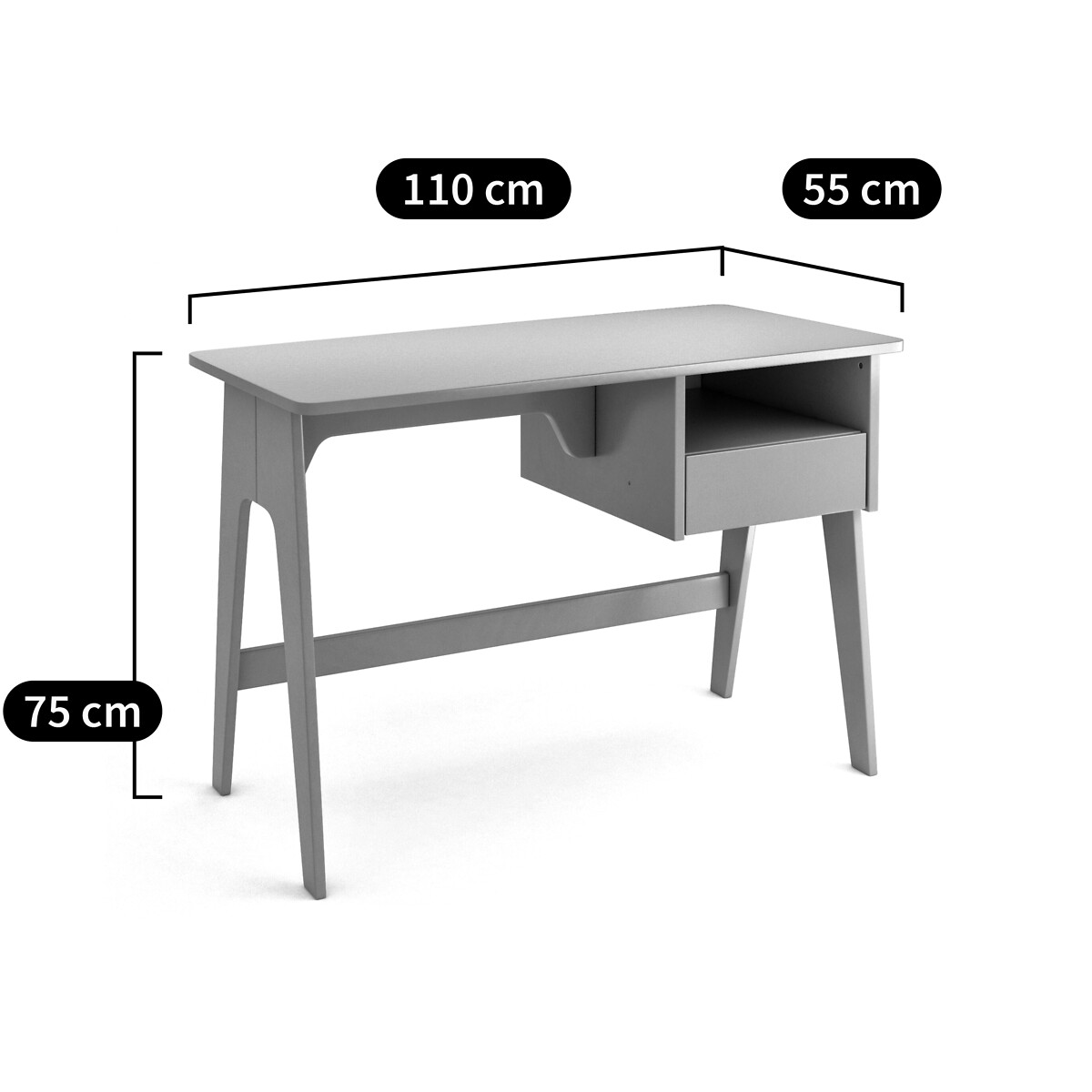 LA REDOUTE INTERIEURS<br>Mesa retrô estilo vintage, Adil