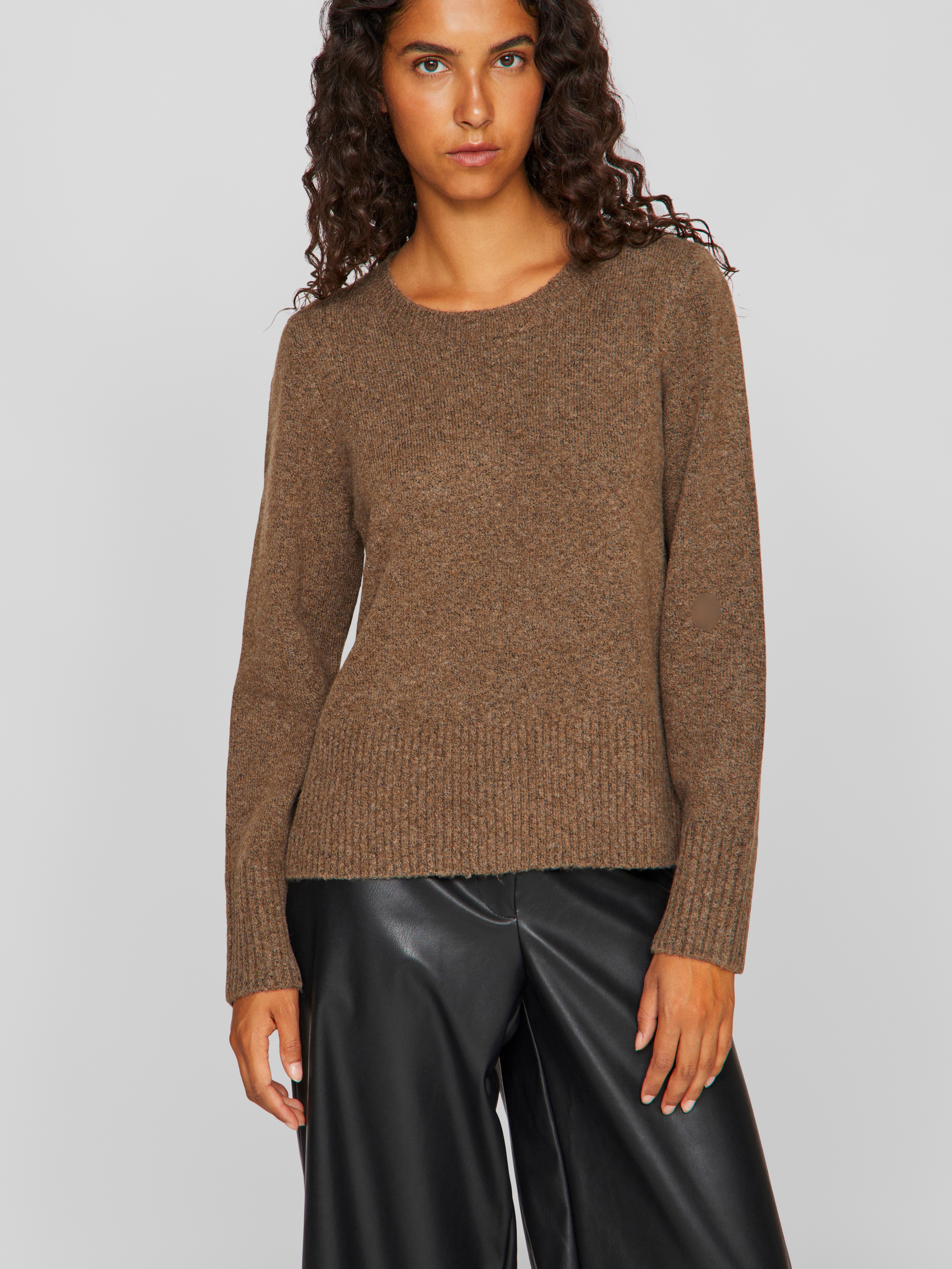 Vila  Viprima L/S O-Neck striktrøje - Fossil