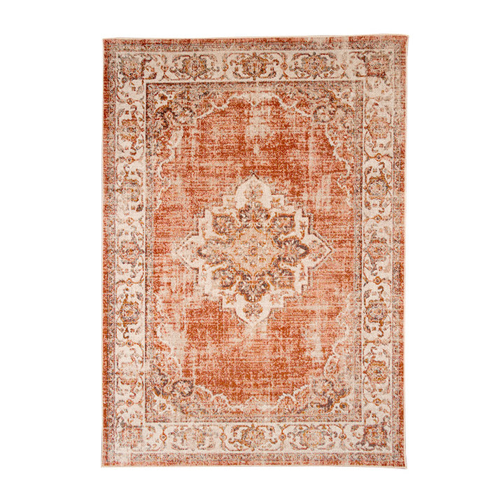 Vintage vloerkleed - Spring Medaillon Terra/Creme | Sfeer