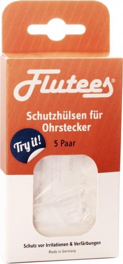 FLUTEES Schutzhülsen für Ohrstecker<br>5 Paar