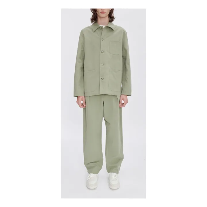 A.P.C. Veste Lazare Lin et Coton | Vert kaki