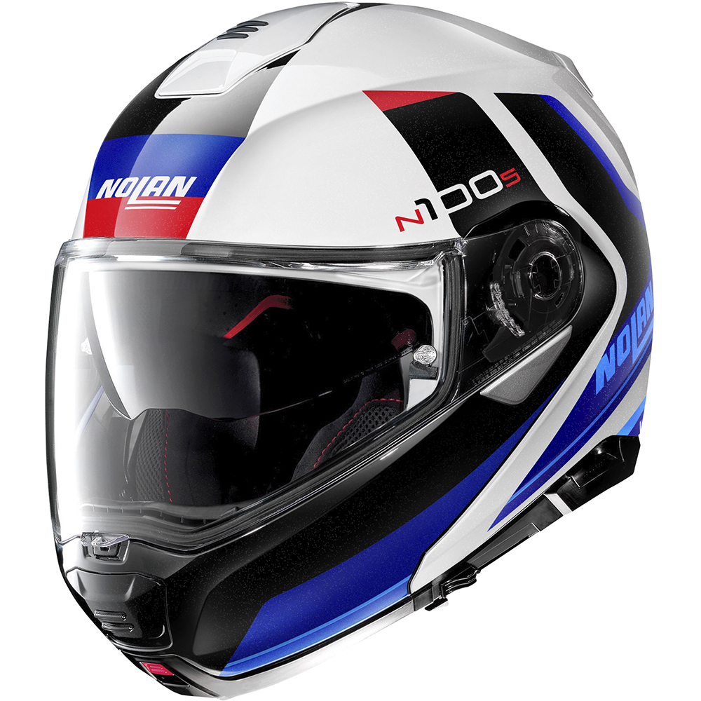 Nolan - Casque N100-5 Hilltop N-Com Blanc / Bleu