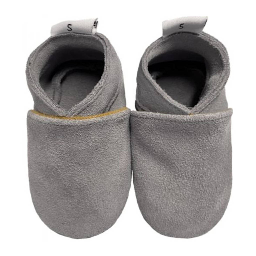 Babysteps suède babyslofjes grijs